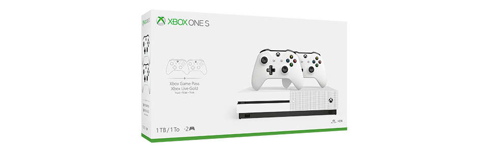 xbox one s console two controller bundle