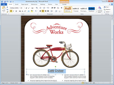 Microsoft Word 2010 on You Use Microsoft Word 2010 It All Comes Together Efficiently Create