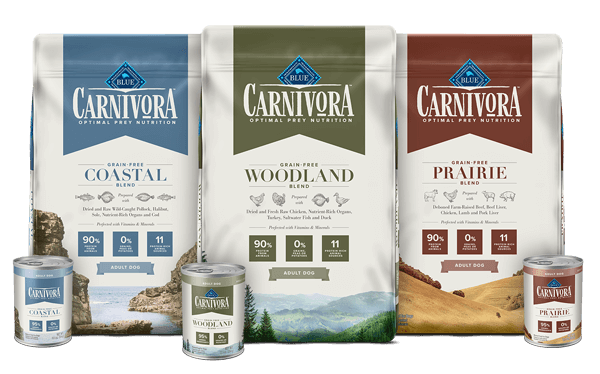 blue carnivora dog food