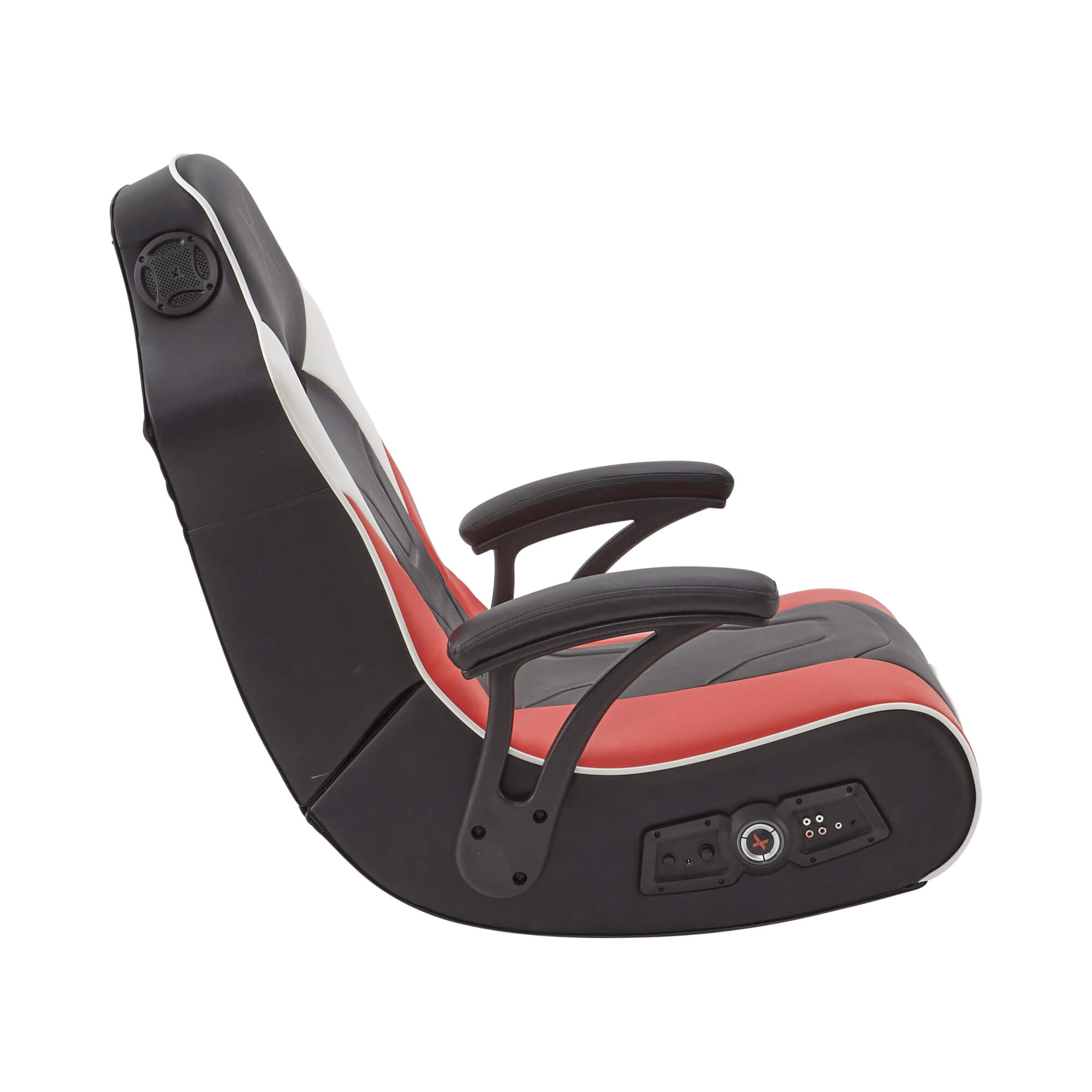 X ROCKER GForce 2.1 Floor Rocker Gaming Chair Black, Red & White