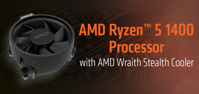 Buy Online Amd Ryzen 5 1400 3 2 Ghz Socket Am4 Processor With Wraith Stealth 65w Cooler In India