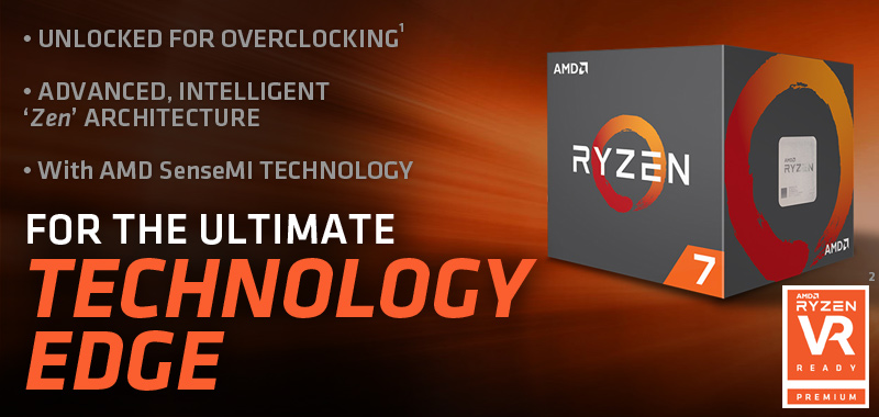 AMD Ryzen 7 1st Gen - RYZEN 7 1700 Summit Ridge (Zen) 8-Core 3.0 