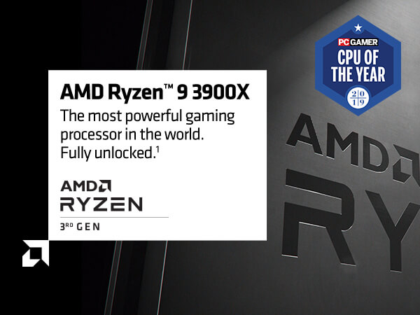 AMD Ryzen 9 3rd Gen - RYZEN 9 3900X Matisse (Zen 2) 12-Core 3.8 