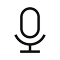 Microphone for calls and voice assistants icon