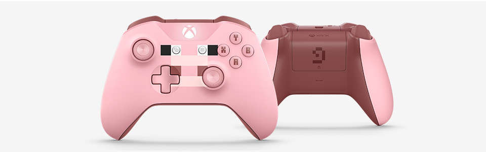 minecraft pink xbox controller
