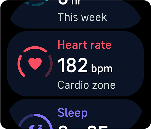 24/7 Heart rate tracking with Purepulse 2.0