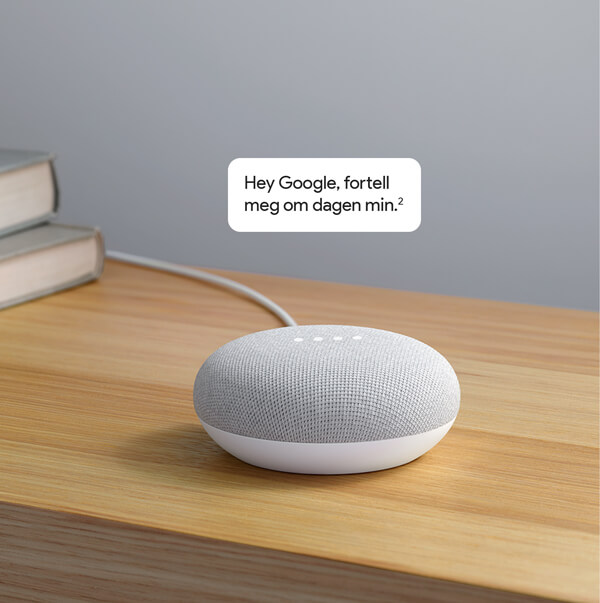 GOOGLE HOME MINI CHARCOAL NORDIC Power.no GOOGLE HOME MINI CHARCOAL NORDIC Power.no