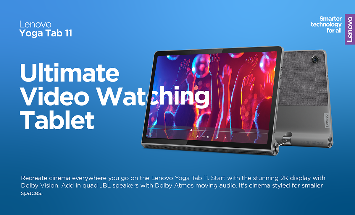Lenovo Yoga Tab 11, 11 IPS 400 nits, 4GB, 128GB 
