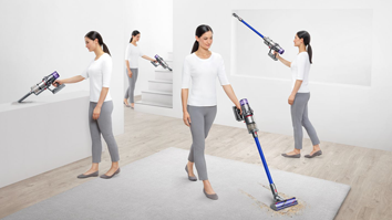 Derinlemesine temizlik için yüksek Dyson emiş gücü.