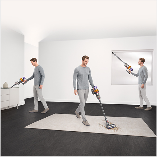 Powerful 3-in-1 cleaning