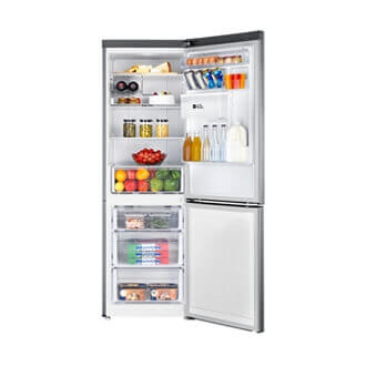 Fridge Freezer Front Open Silver